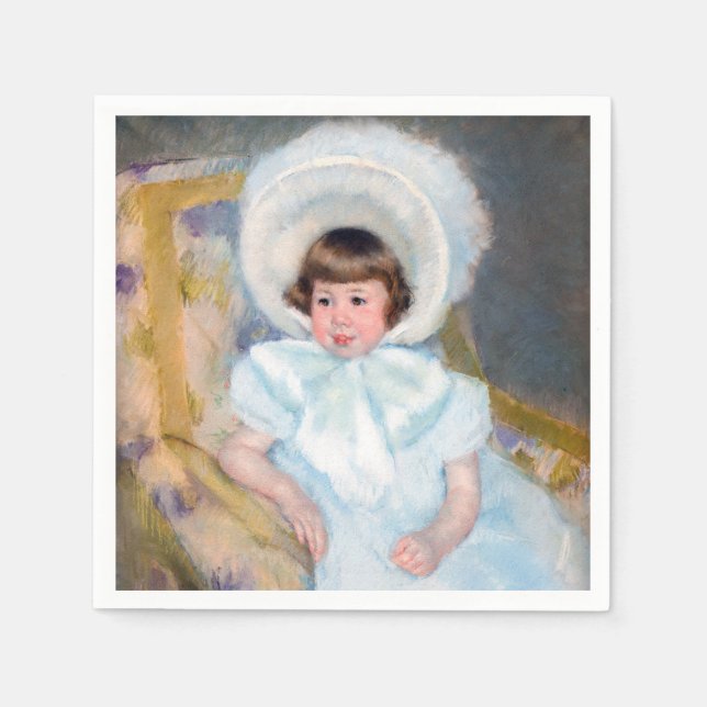 Mary Cassatt - Portrait Louise-Aurore Villeboeuf Serviette (Vorderseite)