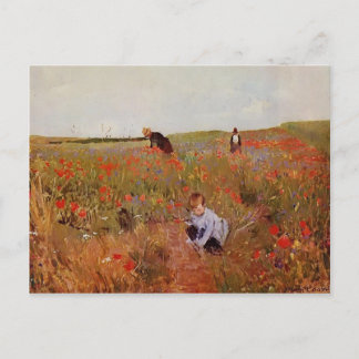 Mary Cassatt: Rote Poppione Postkarte