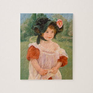 Mary Cassatt "Spring: Margot Stehend in einem Gart Puzzle