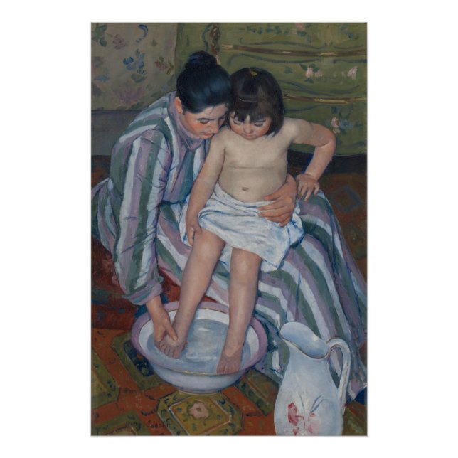 Mary Cassatt The Child's Bath Glossy Poster (Vorderseite)