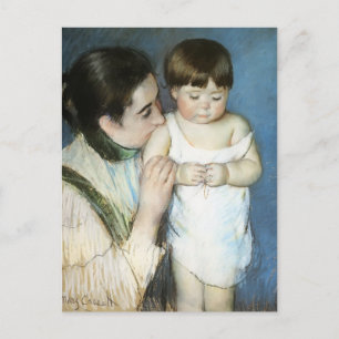 Mary Cassatt - Young Thomas und seine Mutter Postkarte