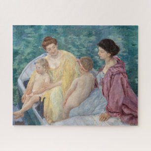 Mary Cassatt - Zwei Mütter und Kinder in einem Boo Puzzle