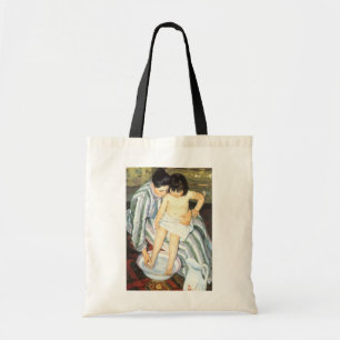 Mary Cassatts Kind im Bad Vintage Impressionismus Tragetasche