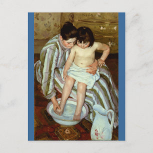 Mary Cassatts Kinderbad (ca. 1892) Postkarte