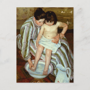 Mary Cassatts Kinderbad (ca. 1892) Postkarte