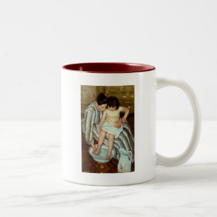 Mary Cassatts Kinderbad (ca. 1892) Zweifarbige Tasse