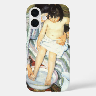 Mary Cassatts Kinderbad - Vintage Impressionismus iPhone 16 Hülle