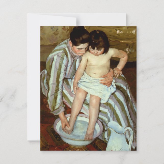 Mary Cassatt's The Child's Bath (ca. 1892) Einladung (Vorderseite)