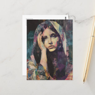 Mary Collage Postkarte