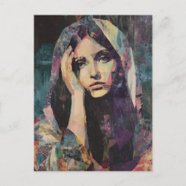 Mary Collage Postkarte