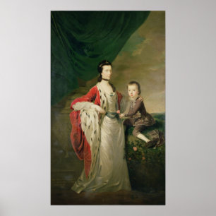 Mary, Countess of Shaftsbury and her Son Poster
