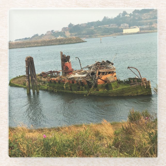 Mary D. Hume, Gold Beach, Oregon Glasuntersetzer (Vorderseite)