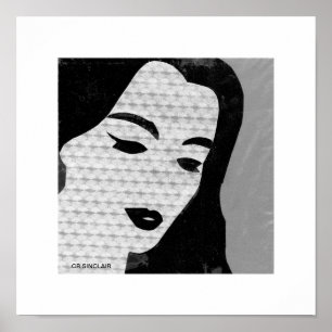 Mary das MODERNE (grau) durch CR SINCLAIR Poster