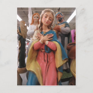 Mary Figurine Postkarte