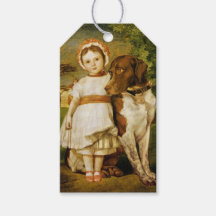 Mary Fox mit ihrem spanischen Pointer Dog (G.F. Wa