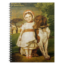 Mary Fox mit ihrem spanischen Pointer Dog (G.F. Wa
