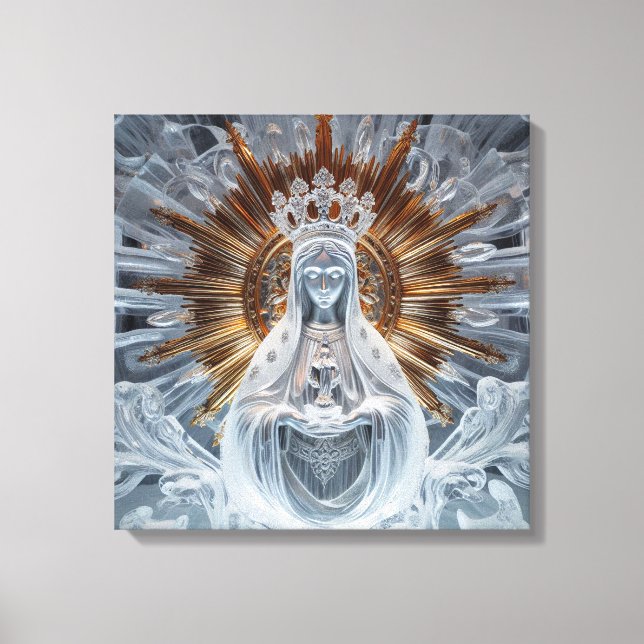 Mary - Gold und Eis 2 Leinwanddruck (Vorderseite)