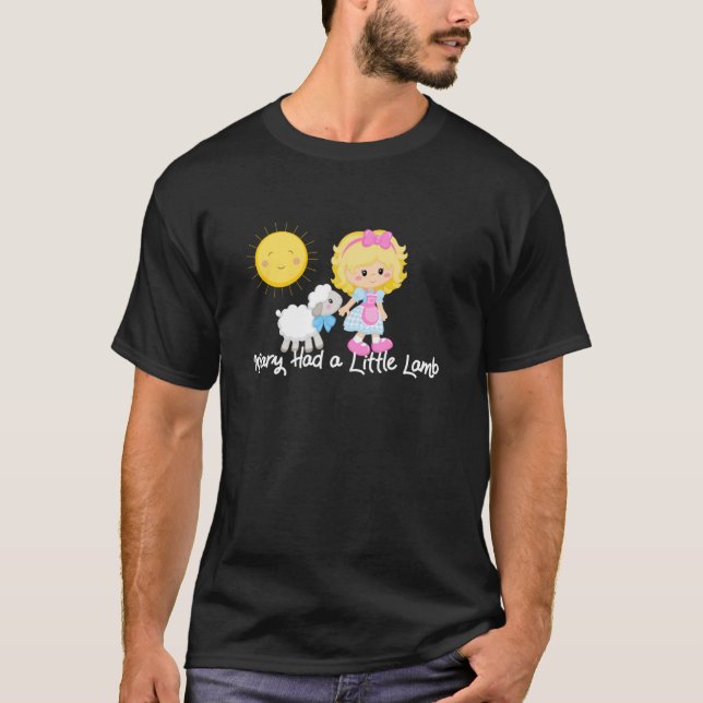 Mary Had a Little Lamb Nursery Rhyme For Adults Ki T-Shirt (Vorderseite)