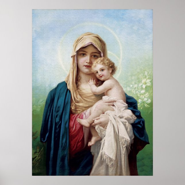Mary hält Jesus Poster (Vorne)