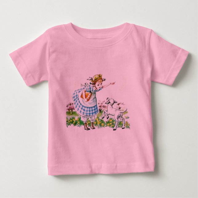 Mary hatte ein kleines Lamm Baby T-shirt (Vorderseite)