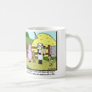 Mary hatte ein kleines Lamm, ging zur Schule ein Kaffeetasse
