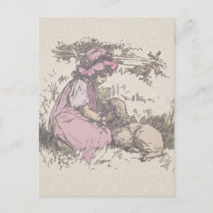 Mary hatte einen kleinen Lamm-Kinderzimmer-Rhyme Postkarte