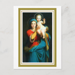 Mary hebt Jesus beherzte Postkarte auf
