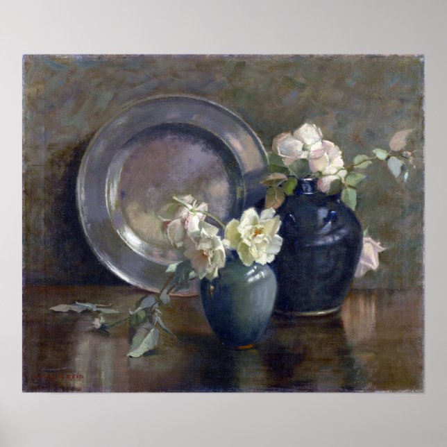 Mary Hiester Reid A Study in Grays Poster (Vorne)
