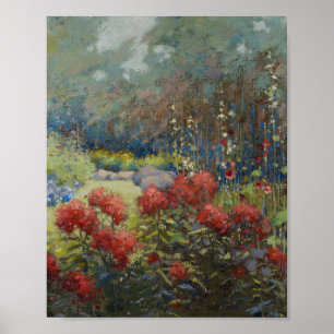 Mary Hiester Reid - Ein Garten im September Poster