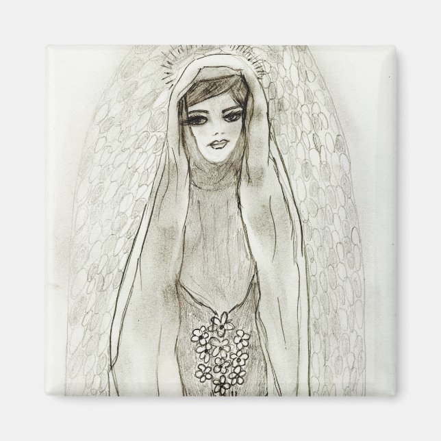 Mary In The Grotto Magnet (Vorne)