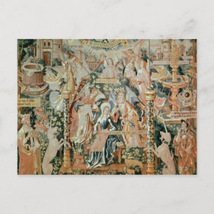 Mary in the Temple, Szenen aus dem Leben der Postkarte