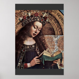 Mary inthronisierte Detail durch Eyck Hubert Van Poster