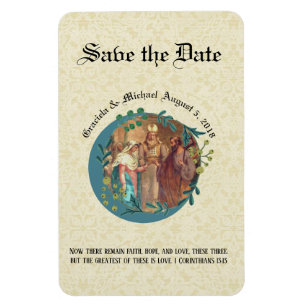 Mary Joseph Katholic SAVE THE DATE Wedding Magnet