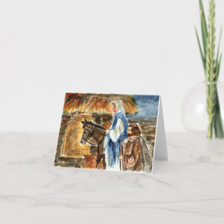 Mary & Joseph Note Card Blank in w Umschlag Dankeskarte