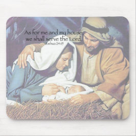 Mary, Joseph und Jesus Mousepad
