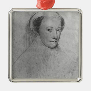Mary, Königin der Schotten in weißer Trauer, 156 Ornament Aus Metall