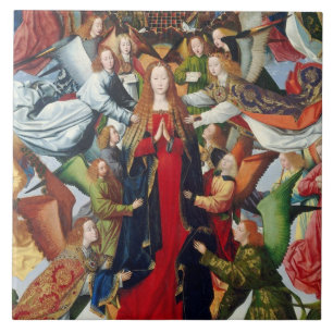 Mary, Königin des Himmels, C. 1485 - 1500 Fliese