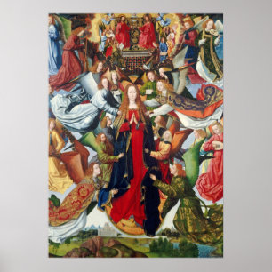 Mary, Königin des Himmels, c. 1485 - 1500 Poster
