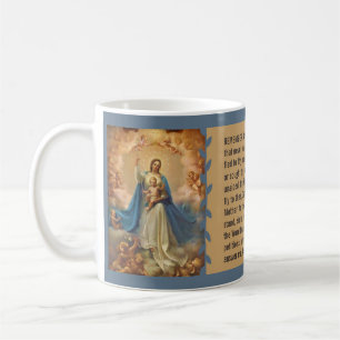 Mary-Königin von Himmels-Jesus-Engeln Memorare Tasse