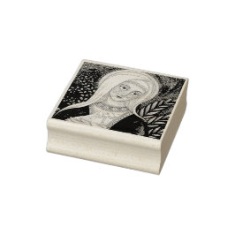 MARY & LAMB MADONNA RUBBER BRIEFMARKE *Benutzerdef Gummistempel