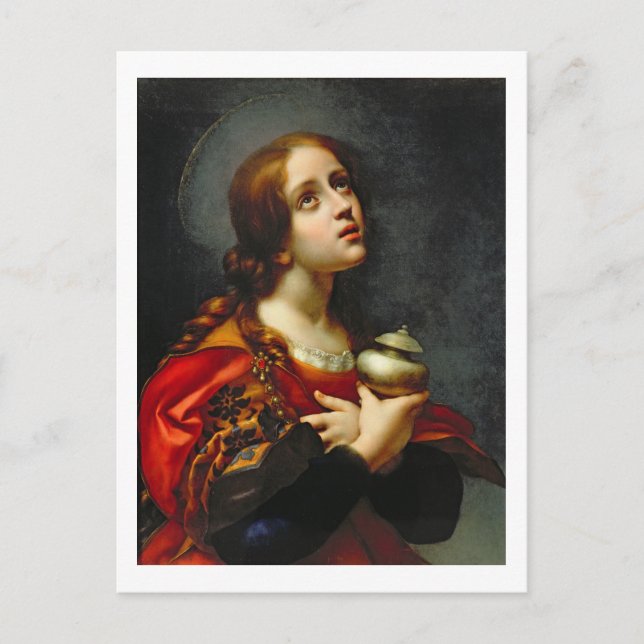 Mary Magdalene, 1660-70 (Öl auf Leinwand) Postkarte (Vorderseite)