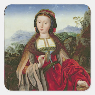 Mary Magdalene, c.1520-25 Quadratischer Aufkleber
