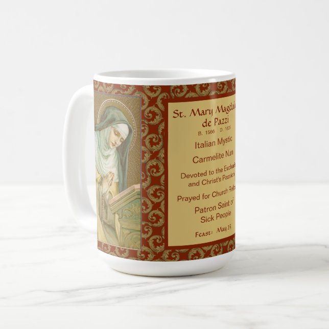 Mary Magdalene de Pazzi (JM 45) Kaffeetasse (Vorderseite Links)