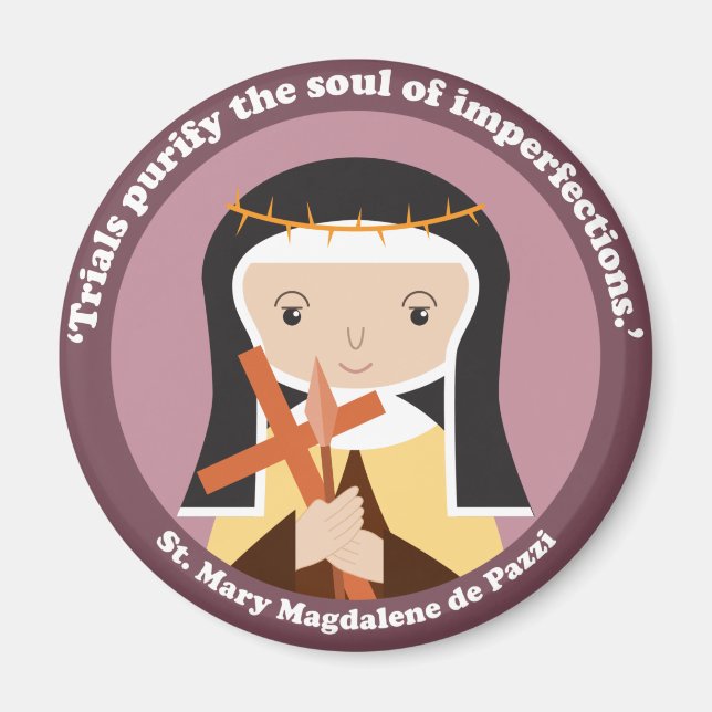 Mary Magdalene de Pazzi Magnet (Vorne)