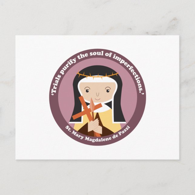 Mary Magdalene de Pazzi Postkarte (Vorderseite)