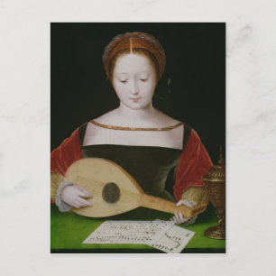 Mary Magdalene Eine Lute Postkarte