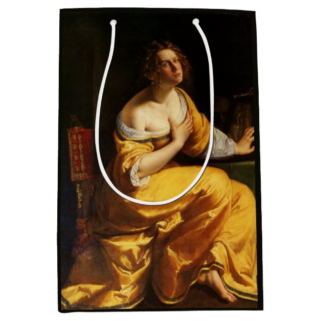 Mary Magdalene (von Artemisia Gentileschi) Mittlere Geschenktüte (Vorderseite)