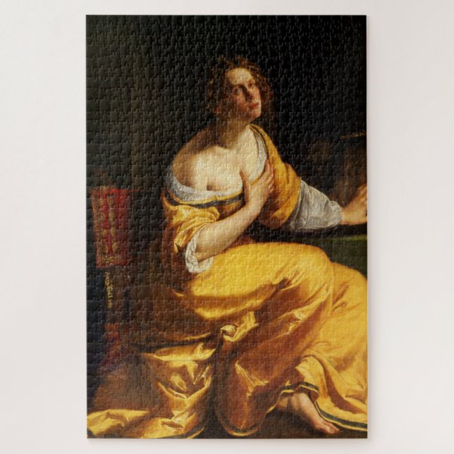 Mary Magdalene (von Artemisia Gentileschi) Puzzle (Vertikal)