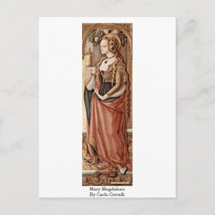 Mary Magdalene. Von Carlo Crivelli Postkarte