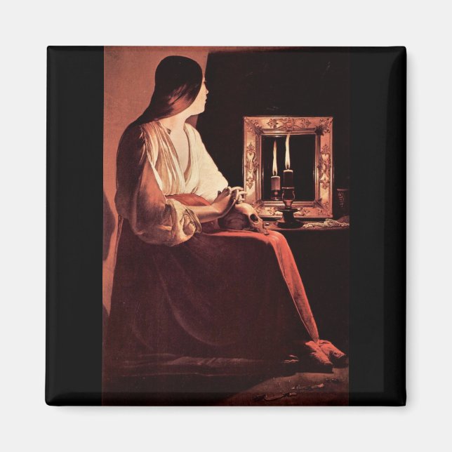 Mary Magdalene von Georges de La Tour Magnet (Vorne)